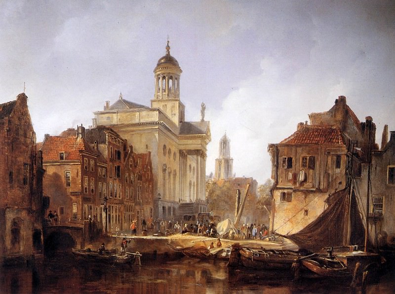 View On Utrecht. Johannes Bosboom
