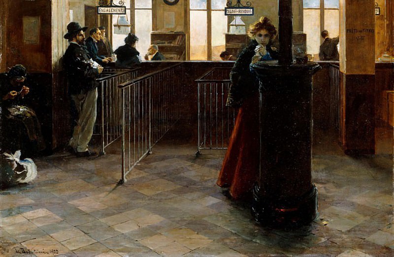 A Scene in Montmartre. Lionello Balestrieri