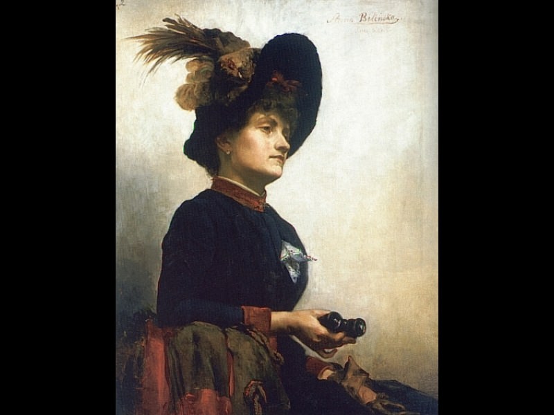 Portrait of a Lady with Opera Glasses. Bohdanowicz Anna Bilinskika