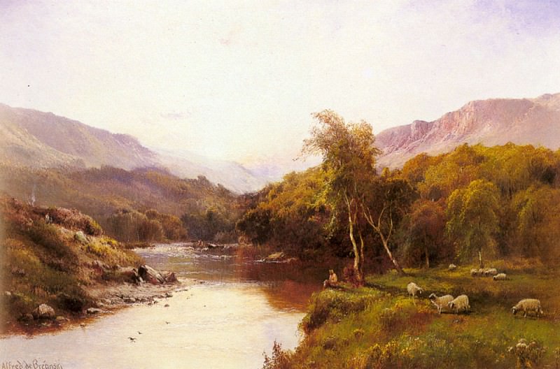 Tyn y Groes The Golden Valley. Alfred De Breanski
