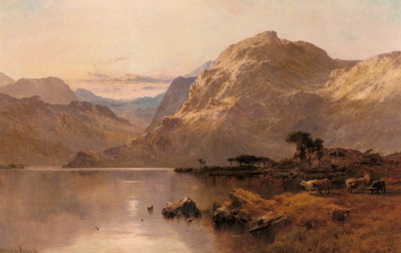 Crafnant North Wales. Alfred De Breanski