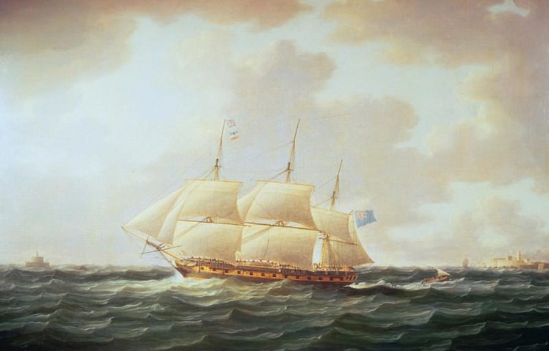 Английский военный корабль "Минерва". Томас Баттерсворт