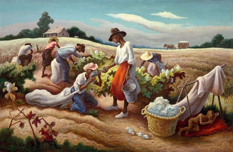 Cotton Pickers. Thomas Hart Benton