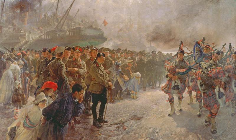 Landing of the First Canadian Division at St. Nazaire. Edgar Bundy