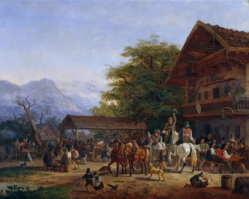 Tyrolean fair. Heinrich Bürkel
