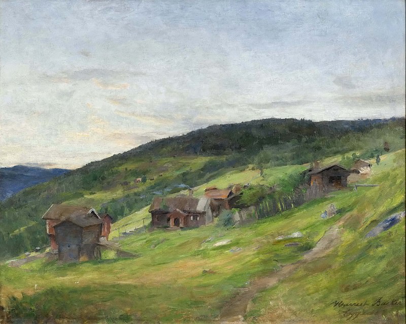 Landscape, Eggedal. Harriet Backer