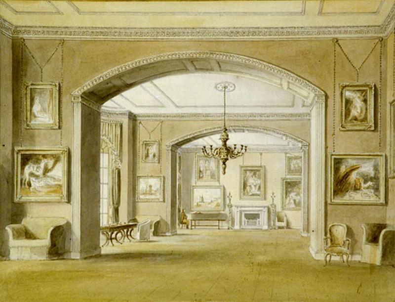 Picture Gallery at Tabley House. John Buckler