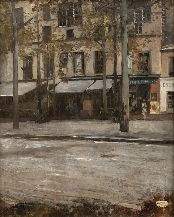A Street in Paris. Study from Montmartre. Hugo Birger