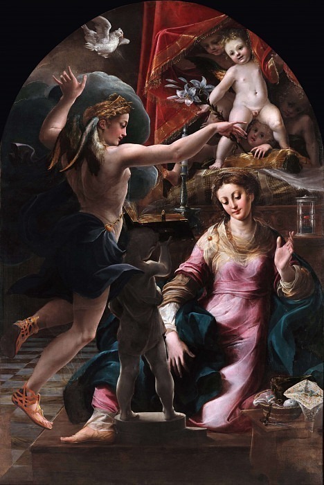 Annunciation. Girolamo Mazzola Bedoli