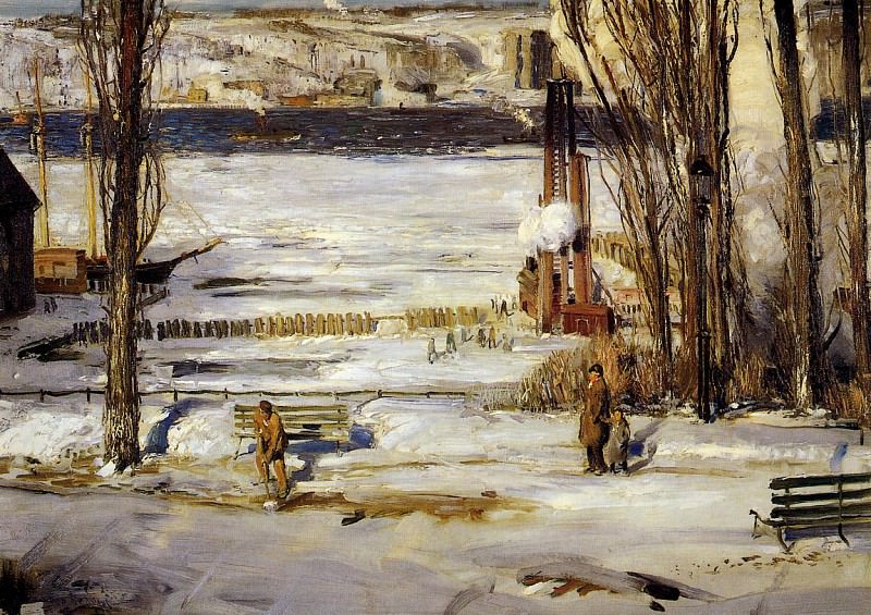 A Morning Snow. George Wesley Bellows