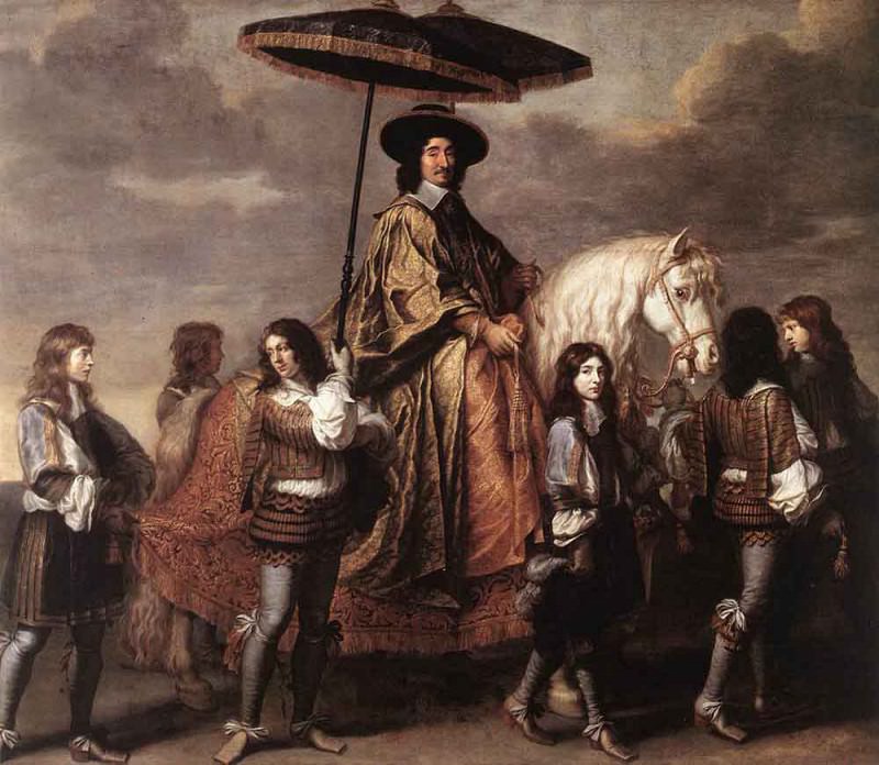 Канцлер Сегье при вступлении Луи XIV в Париж в 1660 г.. Шарль Лебрён