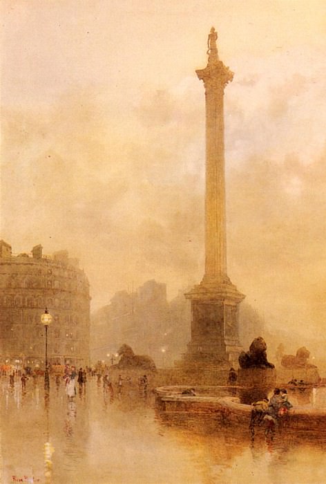 Nelsons Column In A Fog. Rose Maynard Barton