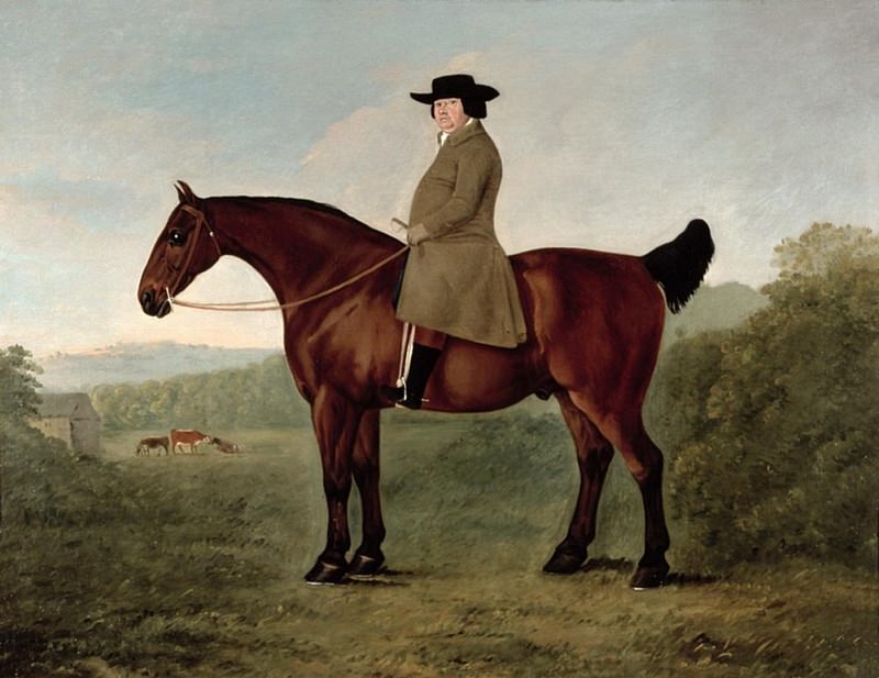 Robert Bakewell (1725-1795) on Horseback. John Boultbee