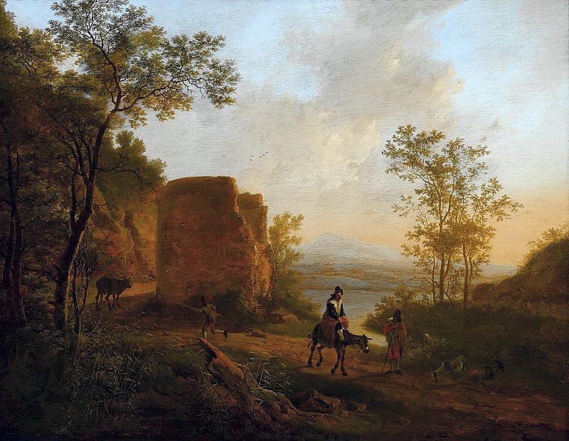 A southern landscape with a ruin. Jan Dirksz Both