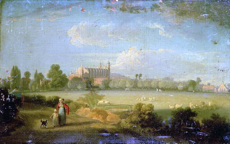 View of Eton From The Playing Fields. Edmund Bristow