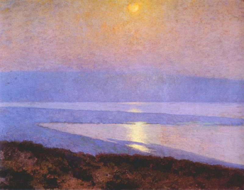 Восход луны над заливом Сан-Диего, 1915. Морис Браун