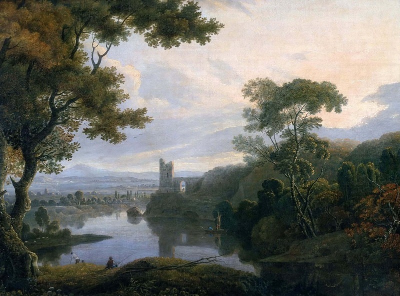 River Landscape. George Barret