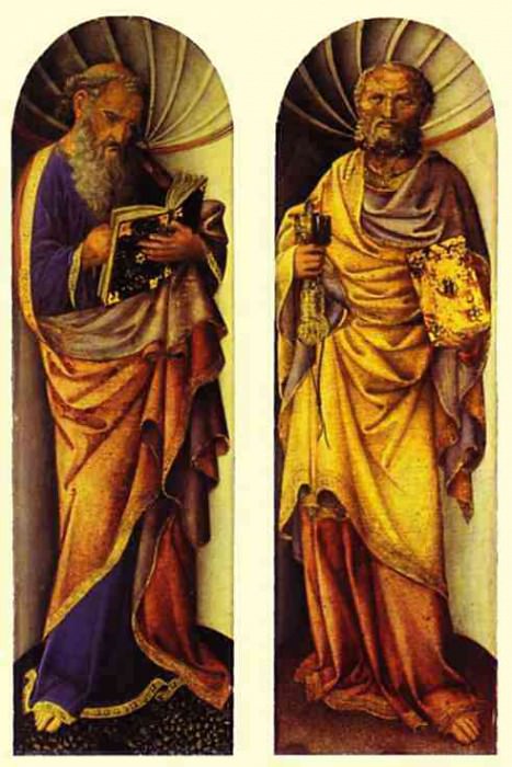 Иоанн Евангелист и Апостол Петр. Якопо Беллини