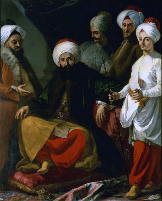 The Turkish Ambassador and his Entourage at the Court of Naples. Giuseppe Bonito