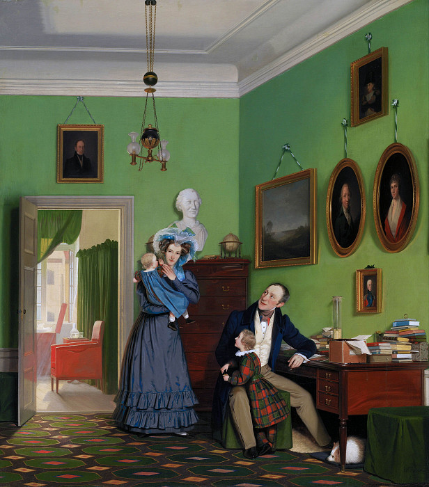 The Waagepetersen Family. Wilhelm Bendz