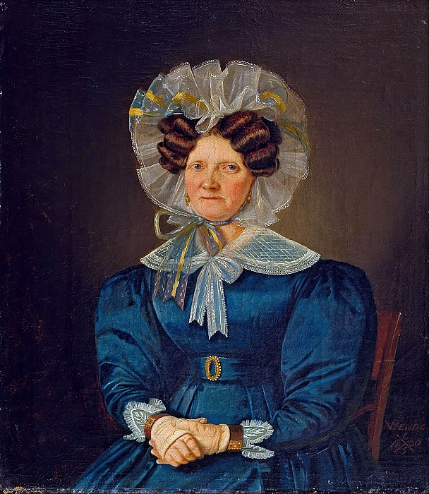 Portrait of Mette Sophie Fuglsang. The artist’s aunt. Wilhelm Bendz