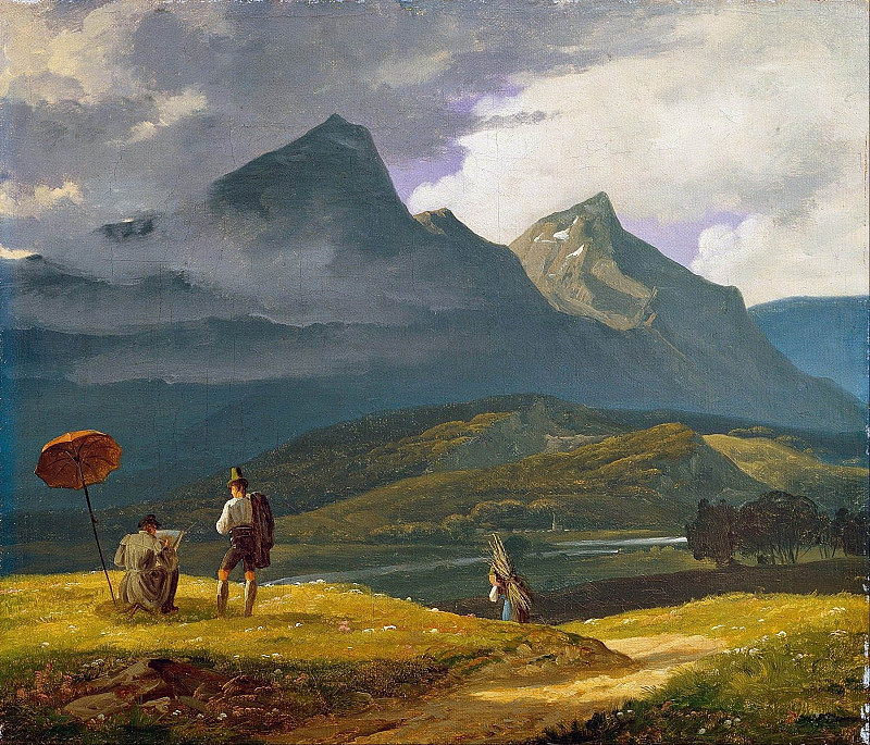 Mountain landscape. Wilhelm Bendz