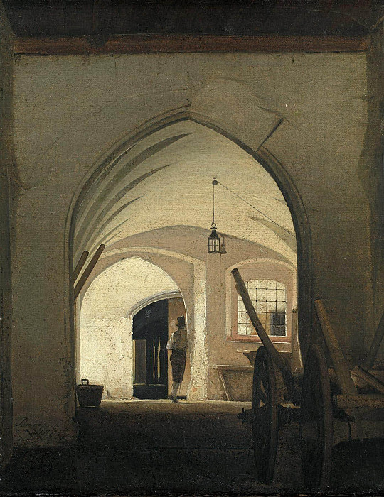 A Coach House. Partenkirchen. Wilhelm Bendz