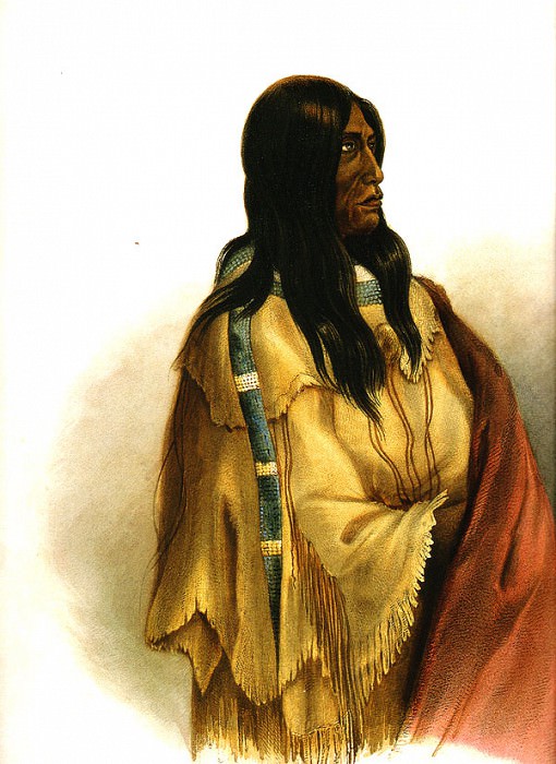 Женщина из племени Снейк (Змея), 1832. Карл Бодмер