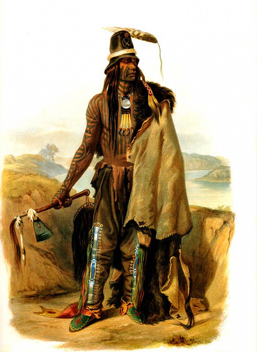 Abdih-Hiddisch, Mandan Chief KarlBodmer. Karl Bodmer