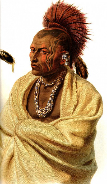 Tna 0012 Wakusasse Musquake Indian KarlBodmer, 1832 sqs. Karl Bodmer