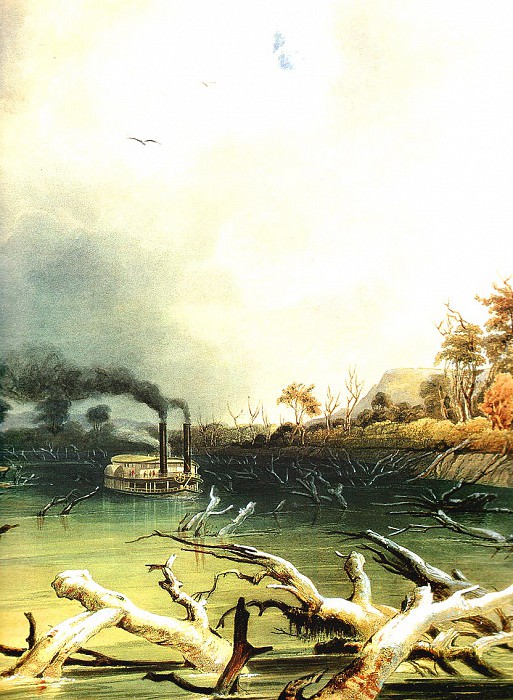 Snags on the Missouri River KarlBodmer, 1833. Karl Bodmer