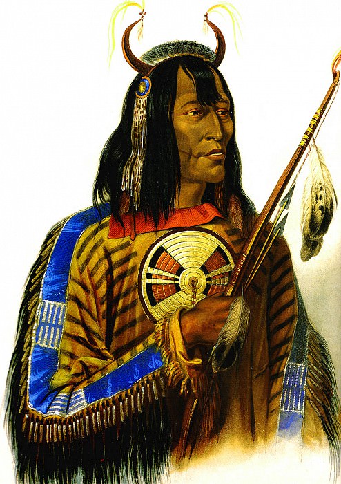 Ноапех, индеец племени Ассинбойнов, Карл Бодмер