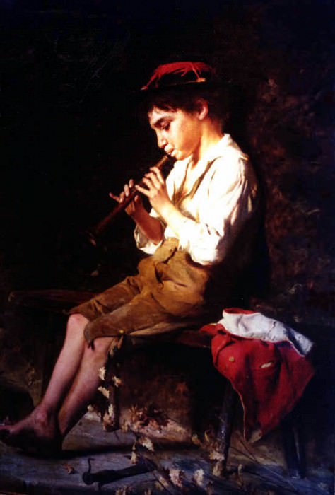 Мальчик с флейтой. Луиджи Беки