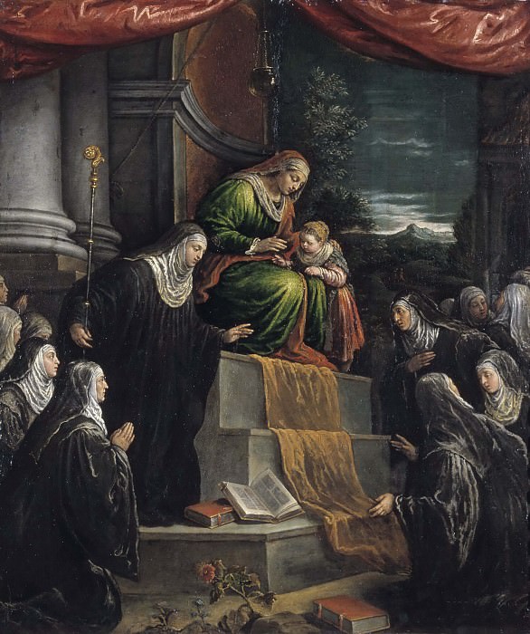Святая Мария в младенчестве и Святая Анна. Леандро Бассано