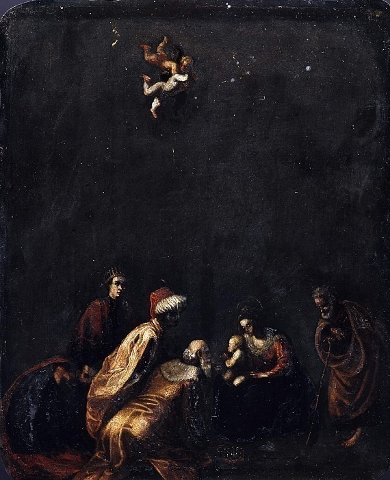 Adoration of the Magi. Leandro Bassano (school of)
