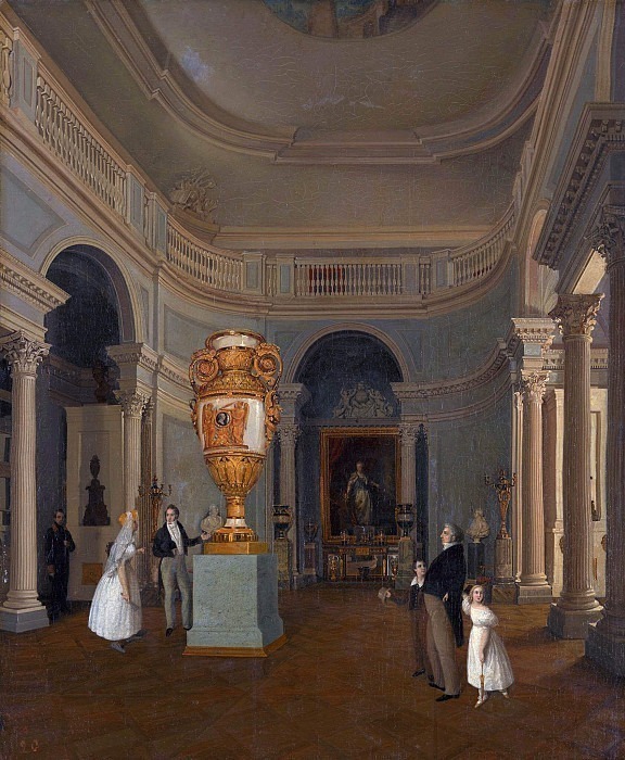 Oval Hall of the Old Hermitage. Karl (Karl-Joachim) Beggroff