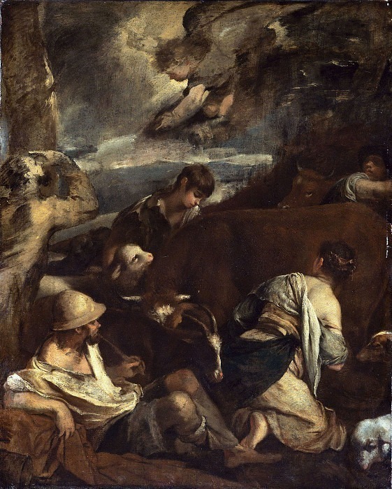 Annunciation to the Shepherds. Jacopo Bassano (After)