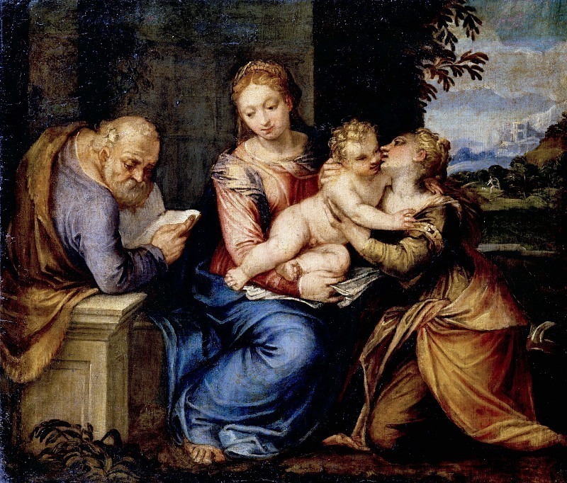 Mystical marriage of Saint Catherine of Alexandria. Brusasorci (Domenico Riccio)