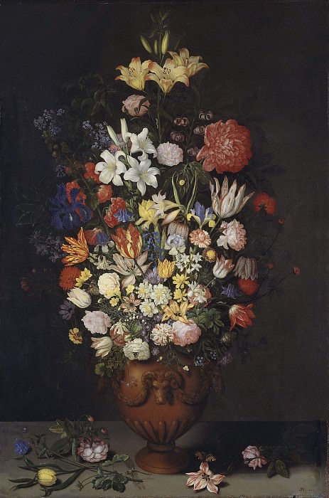 Still Life with a Vase of Flowers. Ambrosius Bosschaert