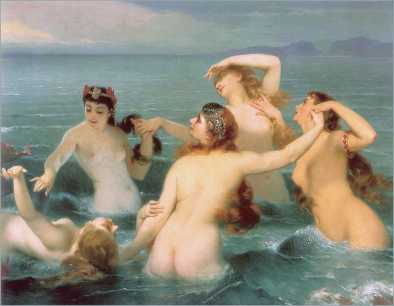 The Dance Of The Sea. Charles Edouard Boutibonne