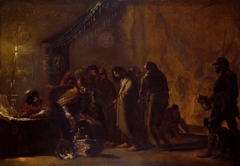 Christ Before Caiaphas. Leonaert Bramer