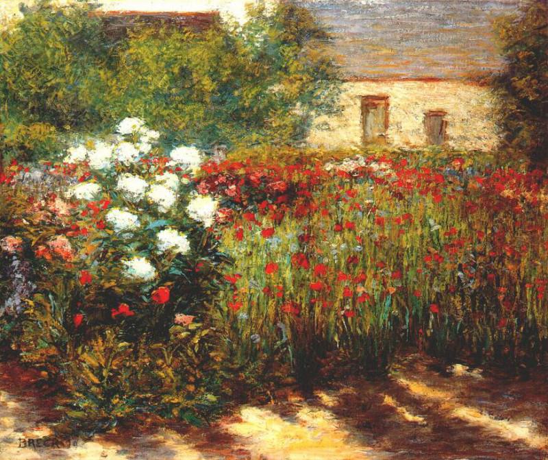 breck garden at giverny c1890. Джон Брек