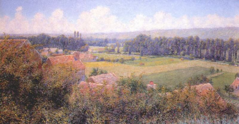 in the seine valley (giverny landscape) c1890. John Breck