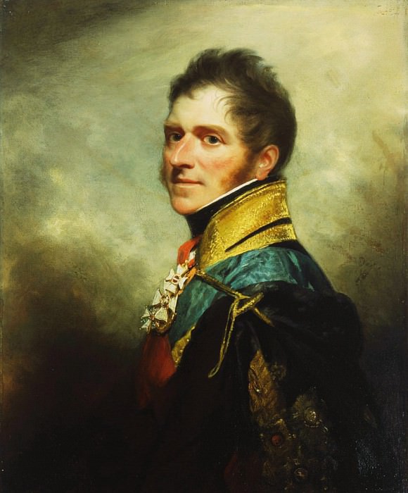 Portrait of William Henry Paget Marquess of Anglesey, half length. Sir Henry William Beechey