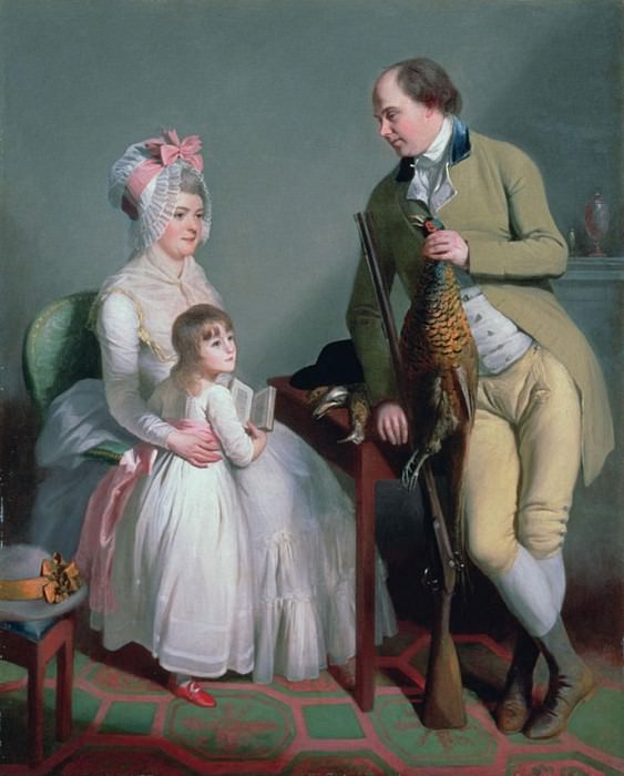 Mr and Mrs Custance of Norwich and their Daughter Frances. Sir Henry William Beechey