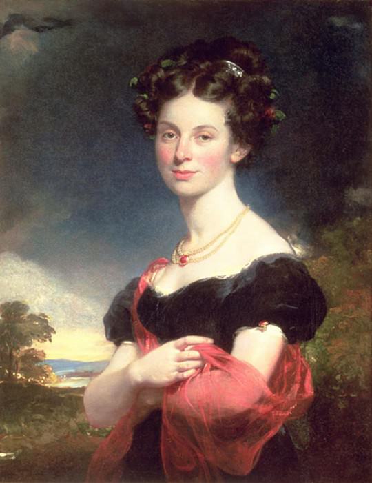 Portrait of a Lady in a Black Dress. Sir Henry William Beechey