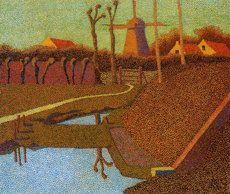 Landscape with mill. Hendrik Bremmer