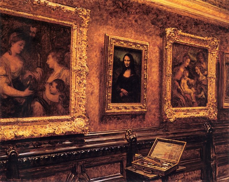 Мона Лиза в Лувре. Беру Луи