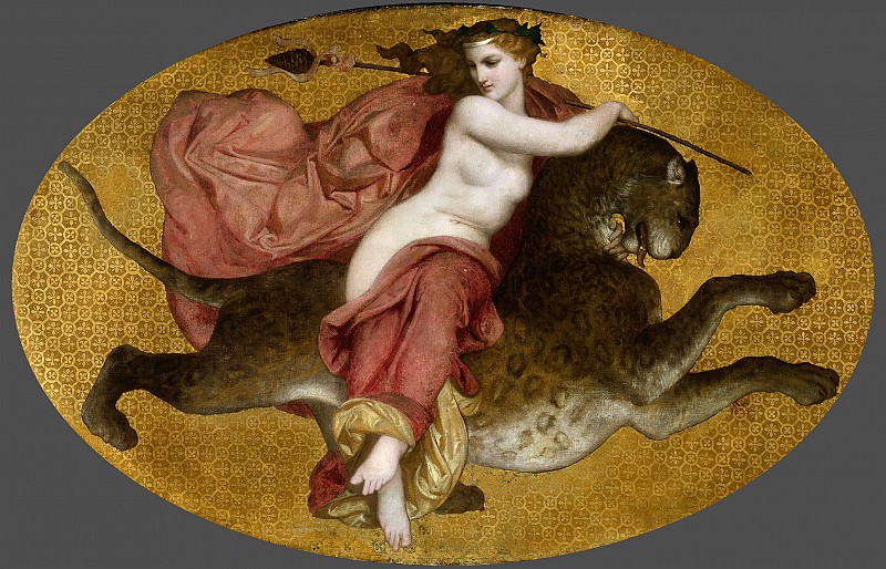 Bacchante on a Panther. Adolphe William Bouguereau