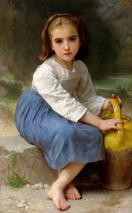 A Young Girl with a Jug. Adolphe William Bouguereau